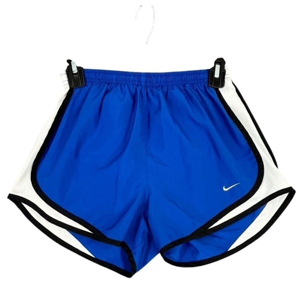 Nike Running Shorts Womens S Blue White Mesh Trim Dri-FIT Athletic Workout